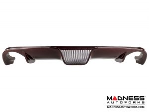 FIAT 500 Rear Diffuser - Carbon Fiber - Dual Exit - Red Candy